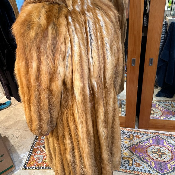 Vintage Fox Fur Coat 80s XXL - Picture 5 of 5